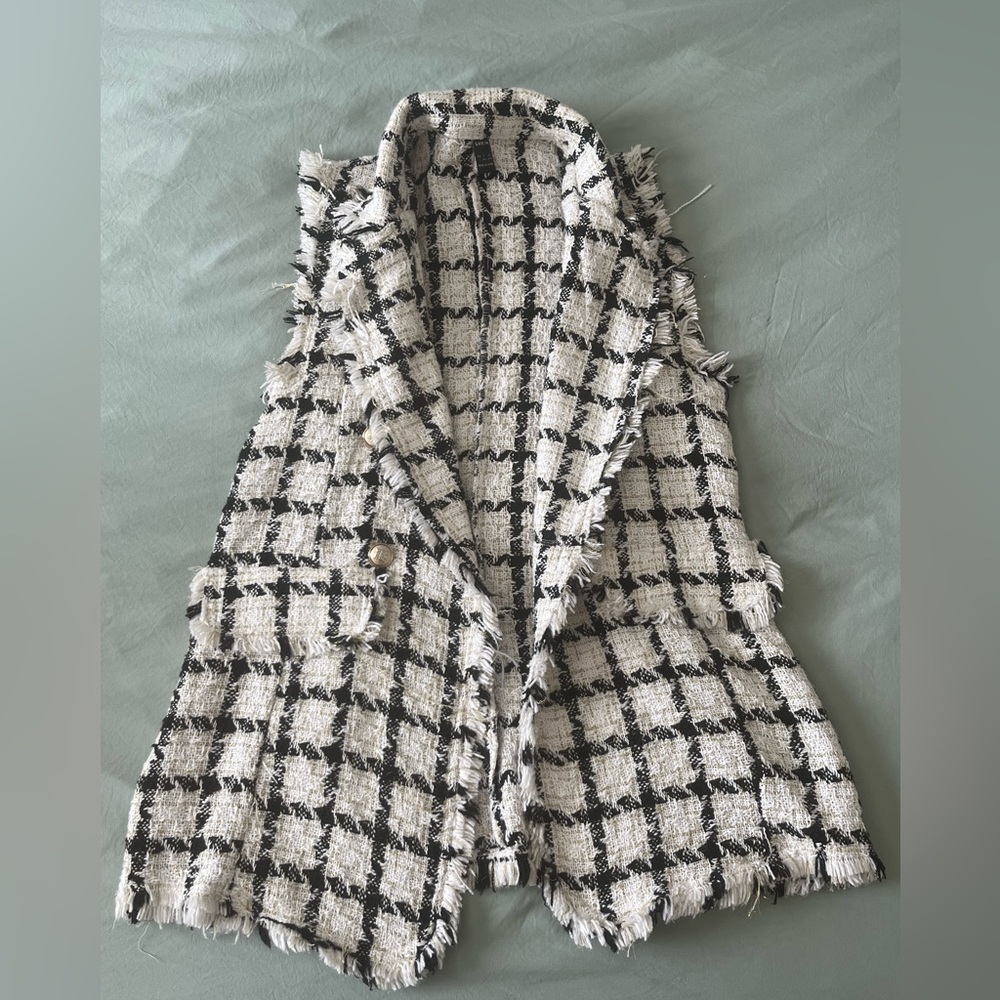 Shein Tweed Vest NWOT